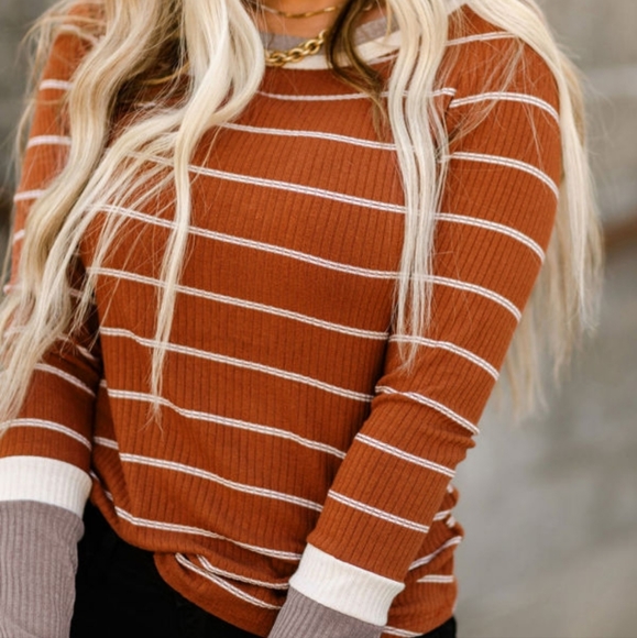 💜 New Ribbed Long Sleeve Top - Picture 6 of 11